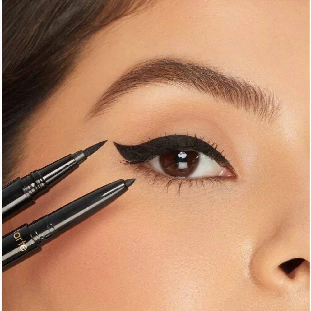 Tarte BLACK Double Take Eyeliner~ Double Sided Liquid & Gel Vegan  ~ NIB